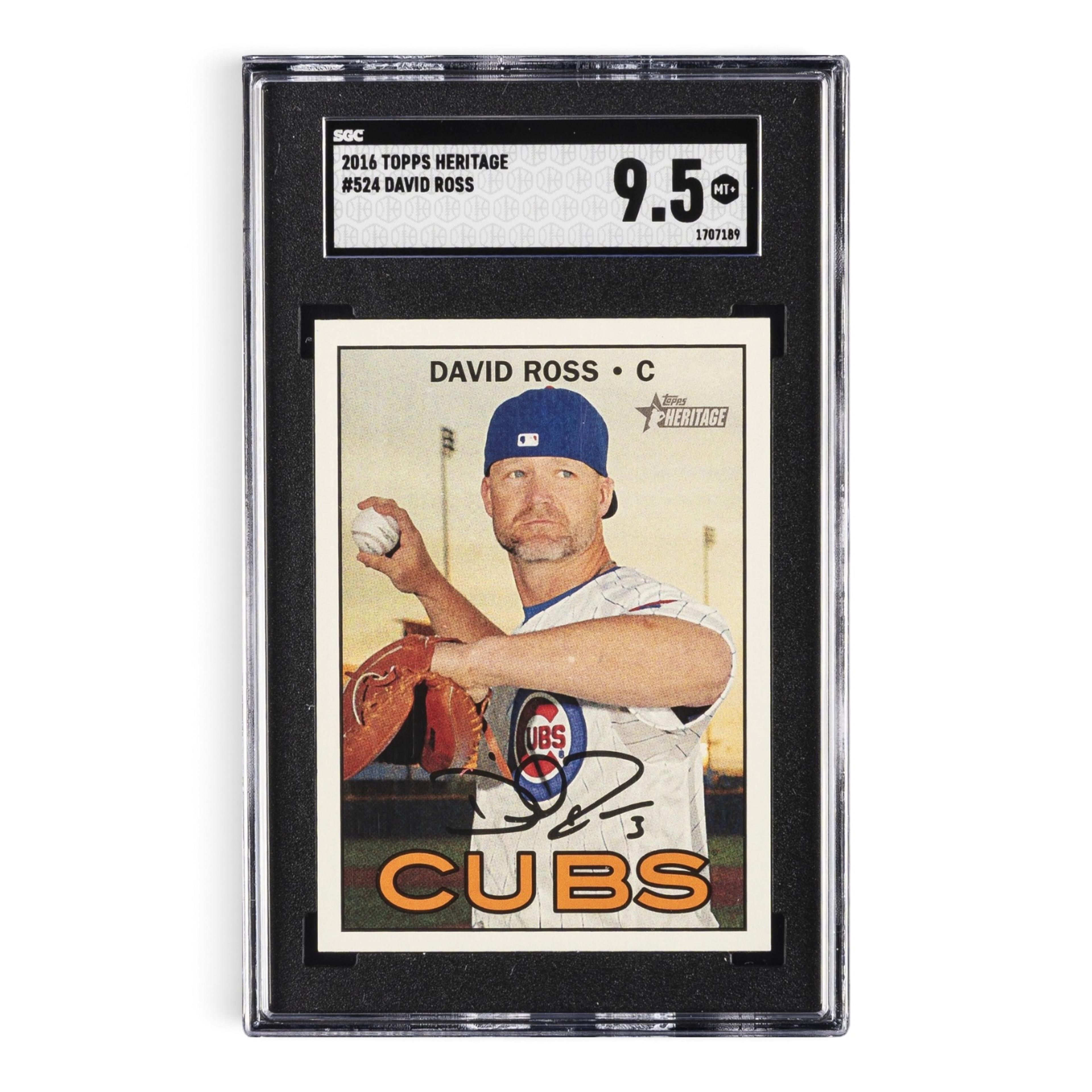 2016 Topps Heritage #524 David Ross – Graderat SGC 9,5