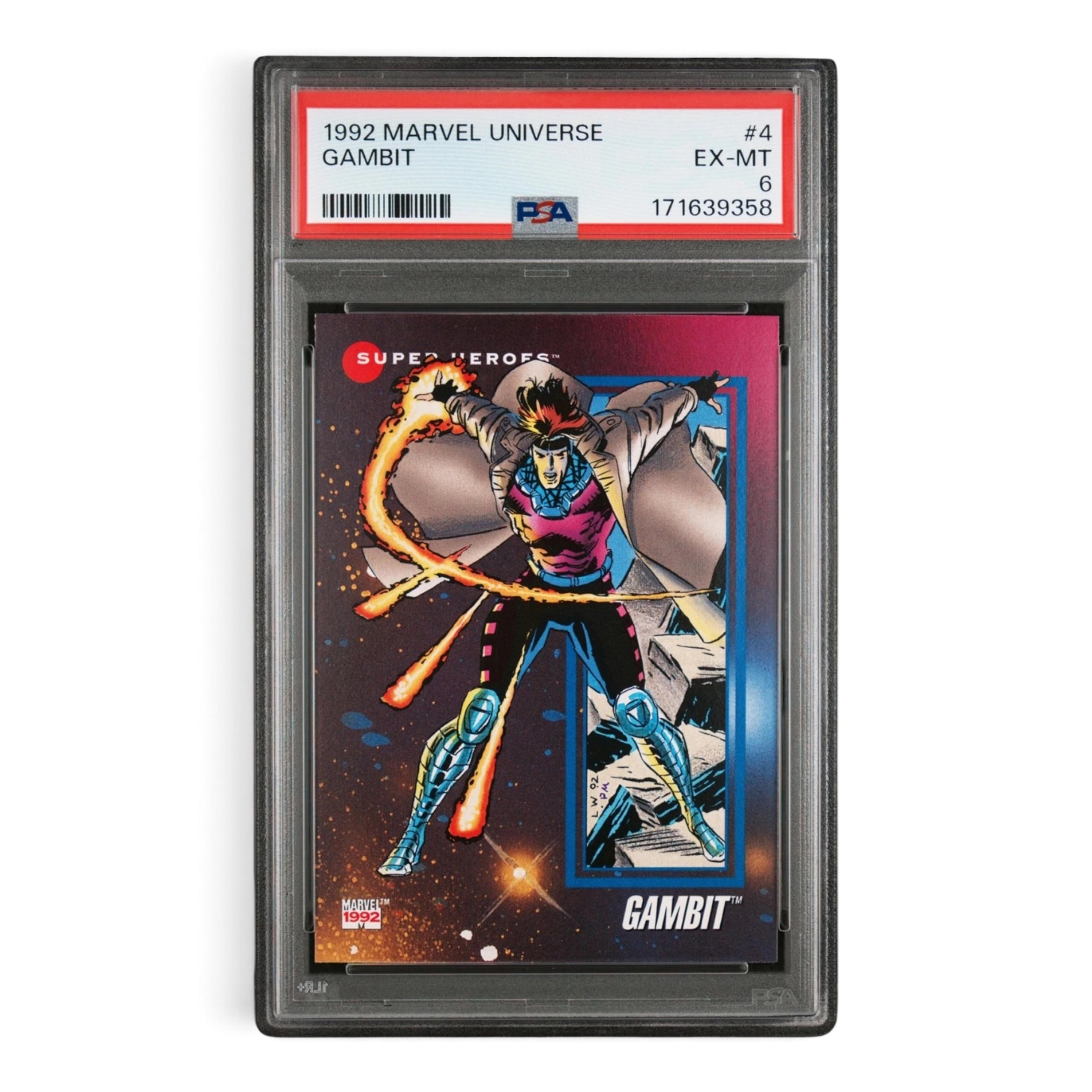 1992 Marvel Universe #4 Gambit – PSA 6