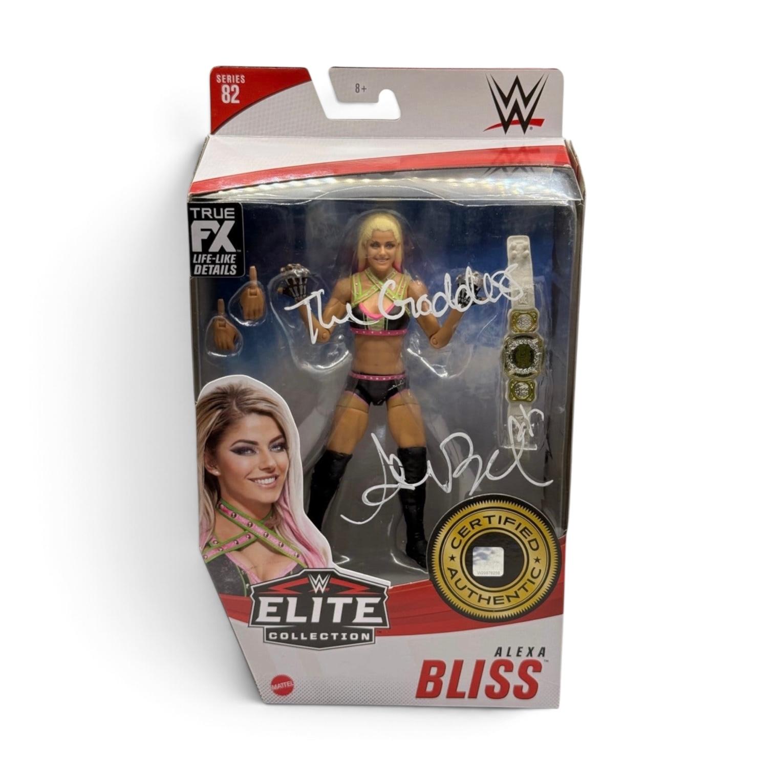 Signerad Alexa Bliss WWE Elite 82 figur
