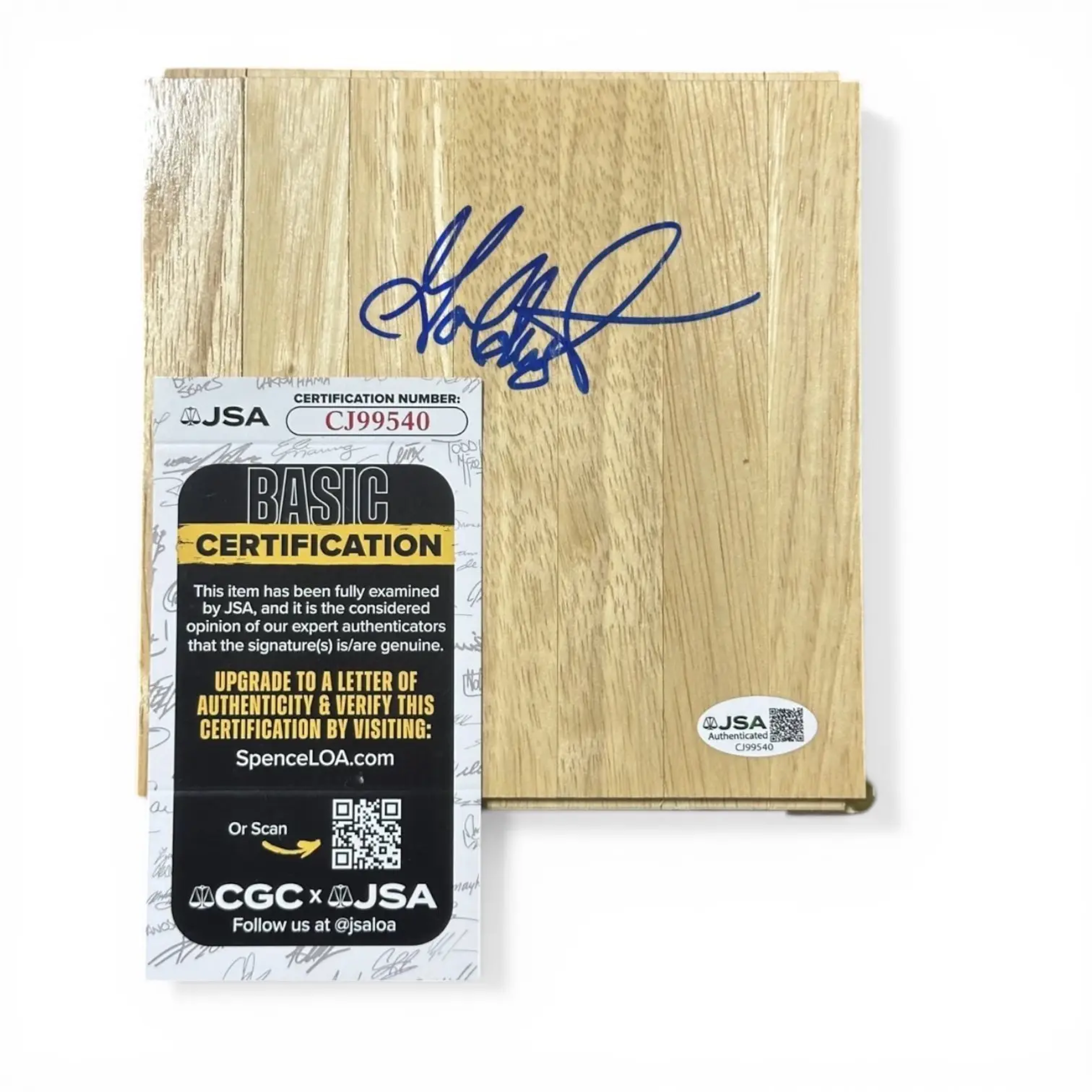 Dustin Rhodes / Goldust SIGNERAD WWE Golvbit 6x6 AUTO JSA COA