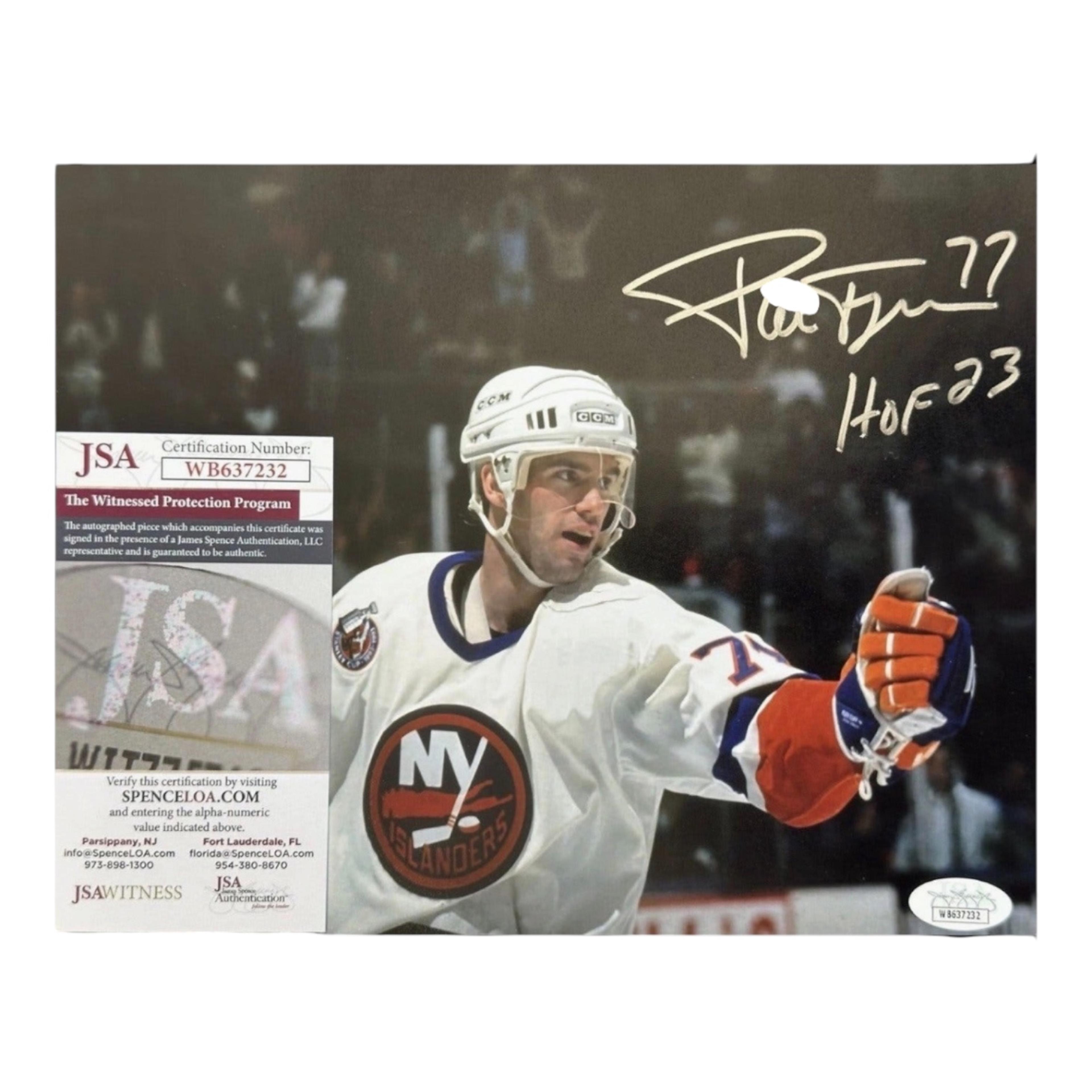 NHL Pierre Turgeon signerad New York Islanders foto 20x25 cm 