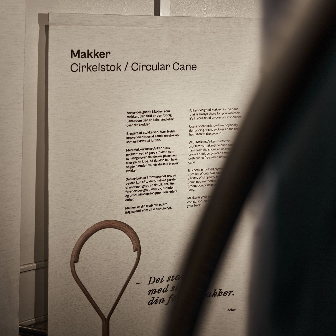 A photograph from the 'The Furniture We Need' exhibition at Ankerbak.