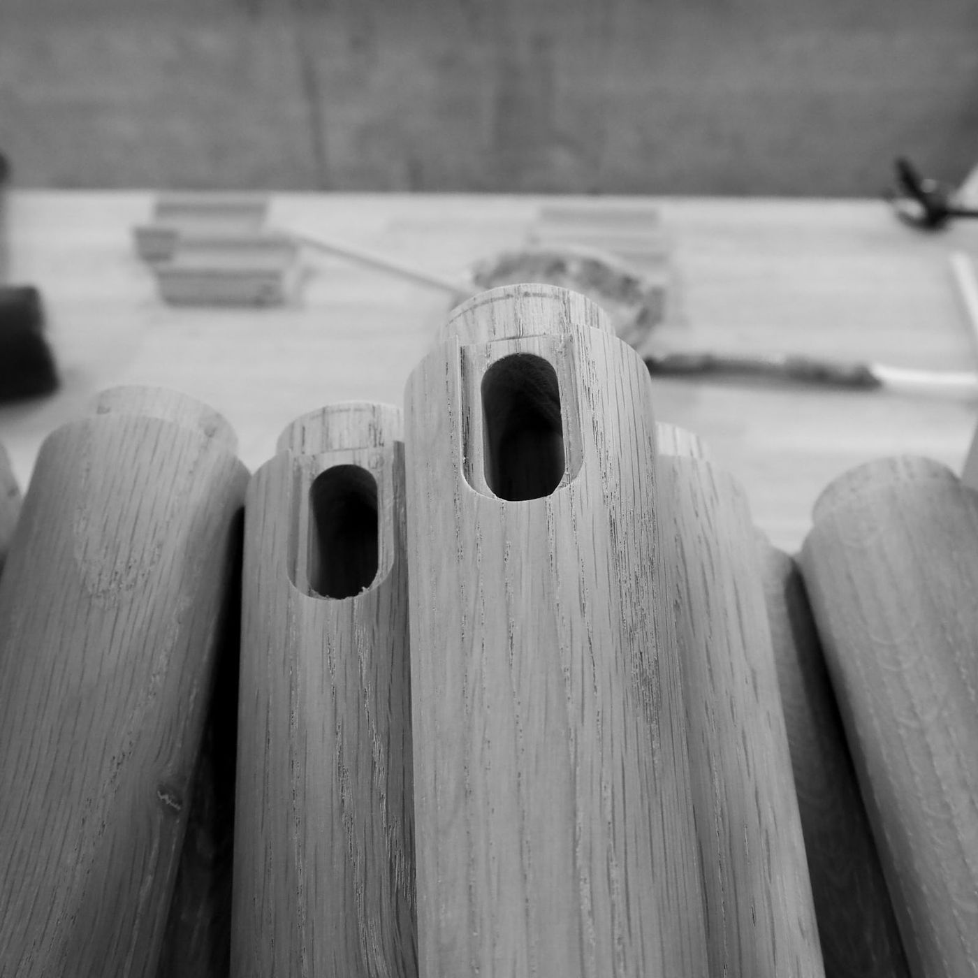 Process of Indsande oak daybed by Anker Bak for Takumi Kohgei