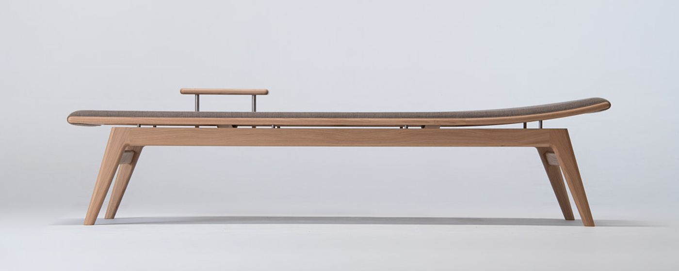 GAZE daybed Chair designed by Anker Bak and produced by Takumi Kohgei.