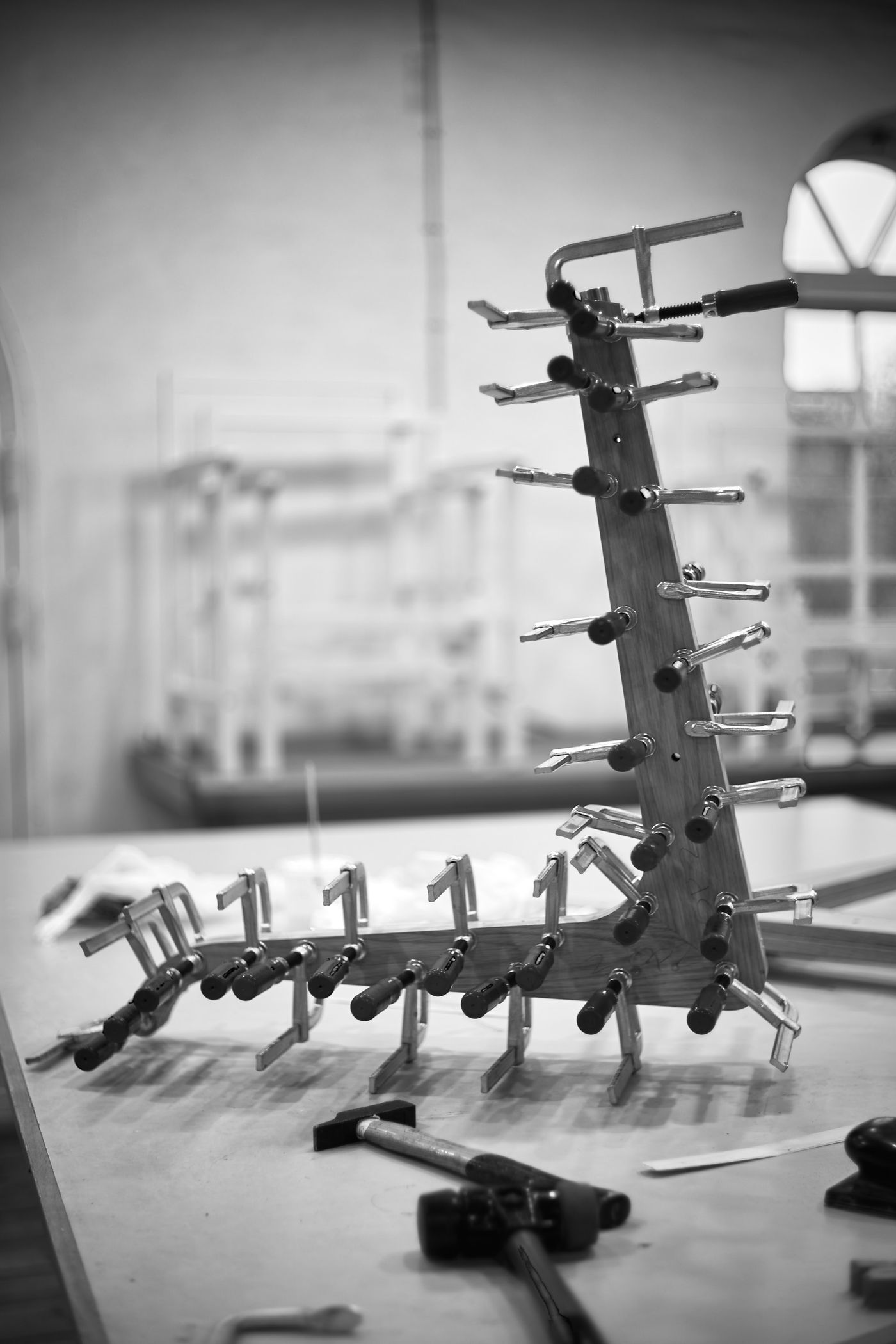 The process of SINDIG wooden walker in solid oak with designed by Anker Bak