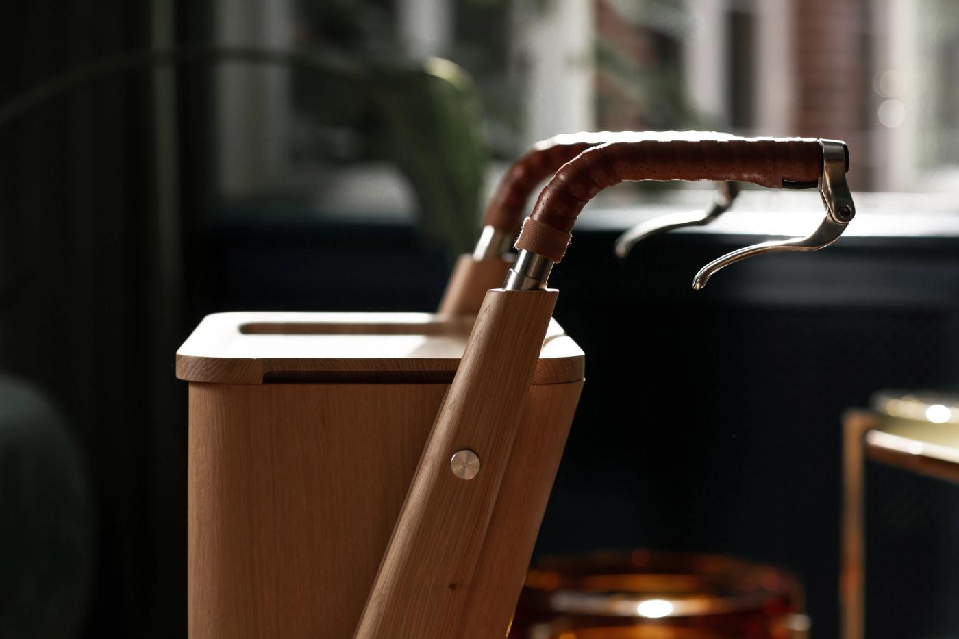 SINDIG wooden walker in solid oak with designed by Anker Bak