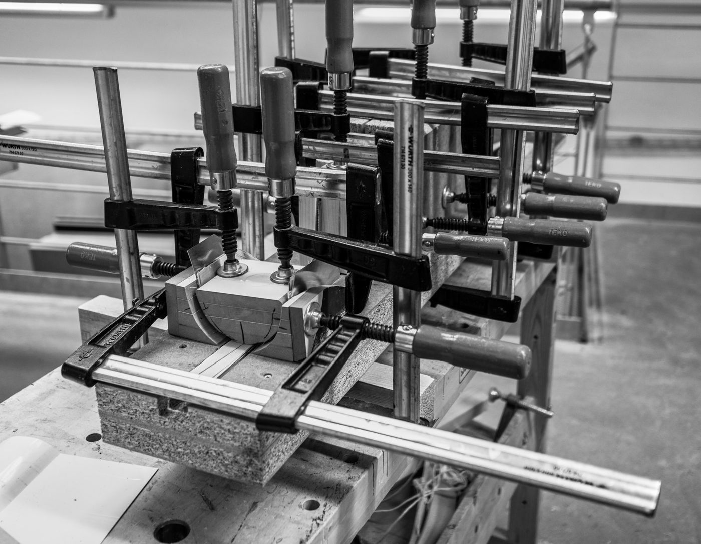 Process of the lightweight molded-wood VÆRDIG rolling crutch by Anker Bak
