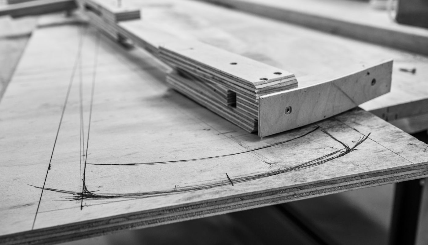 Process of the lightweight molded-wood VÆRDIG rolling crutch by Anker Bak