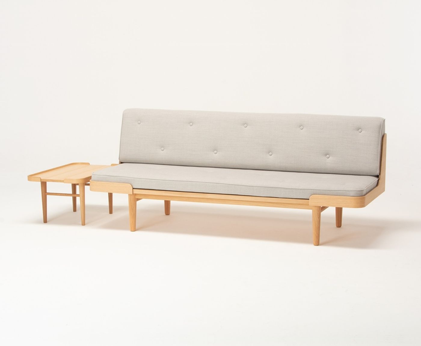 Indsande daybed, table and stool by Anker Bak for Takumi Kohgei