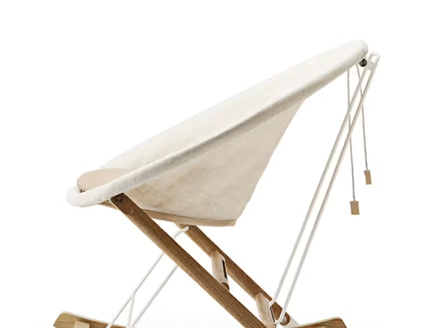 Anker Bak’s foldable Rocking Nest Chair produced by Carl Hansen & Søn