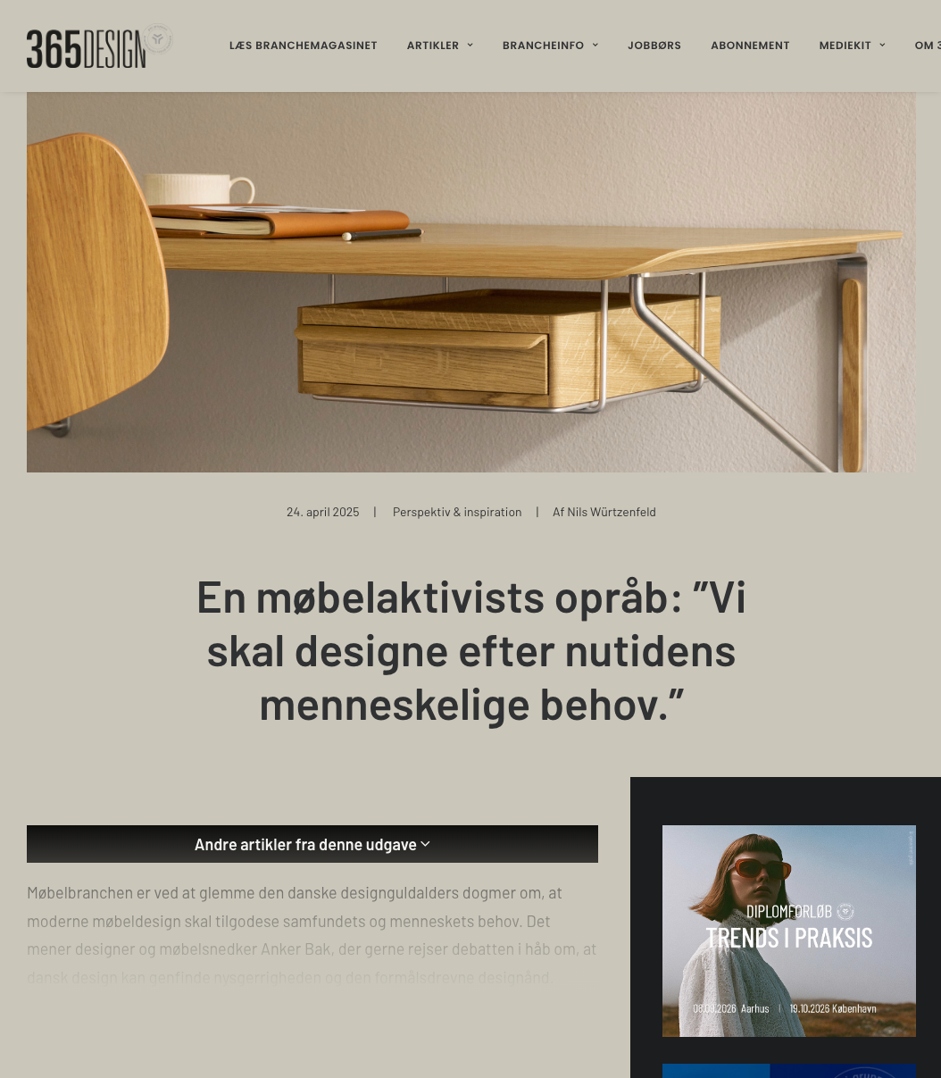 Page form 365 design