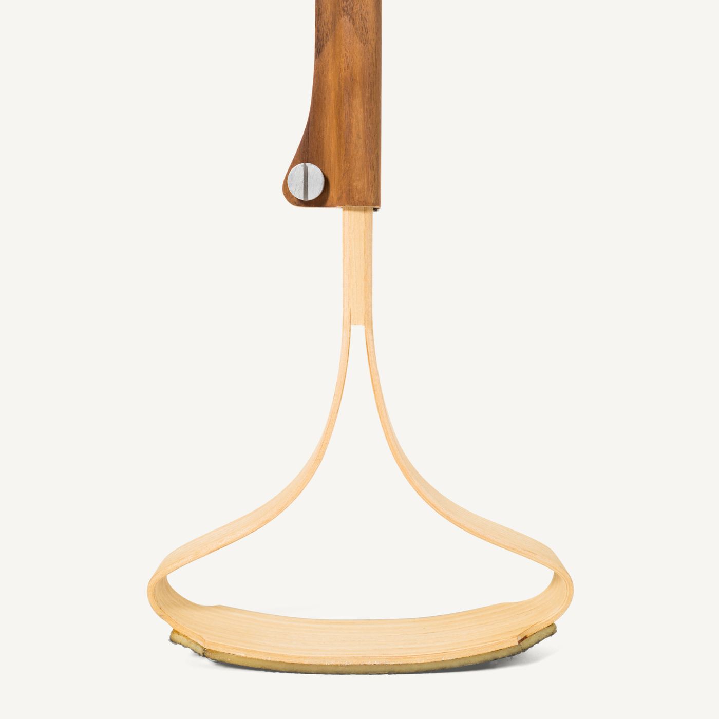 Lightweight molded-wood VÆRDIG rolling crutch by Anker Bak