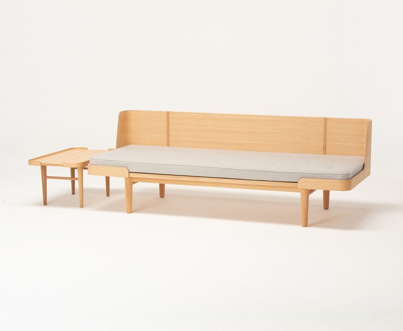 Indsande daybed, table and stool by Anker Bak for Takumi Kohgei