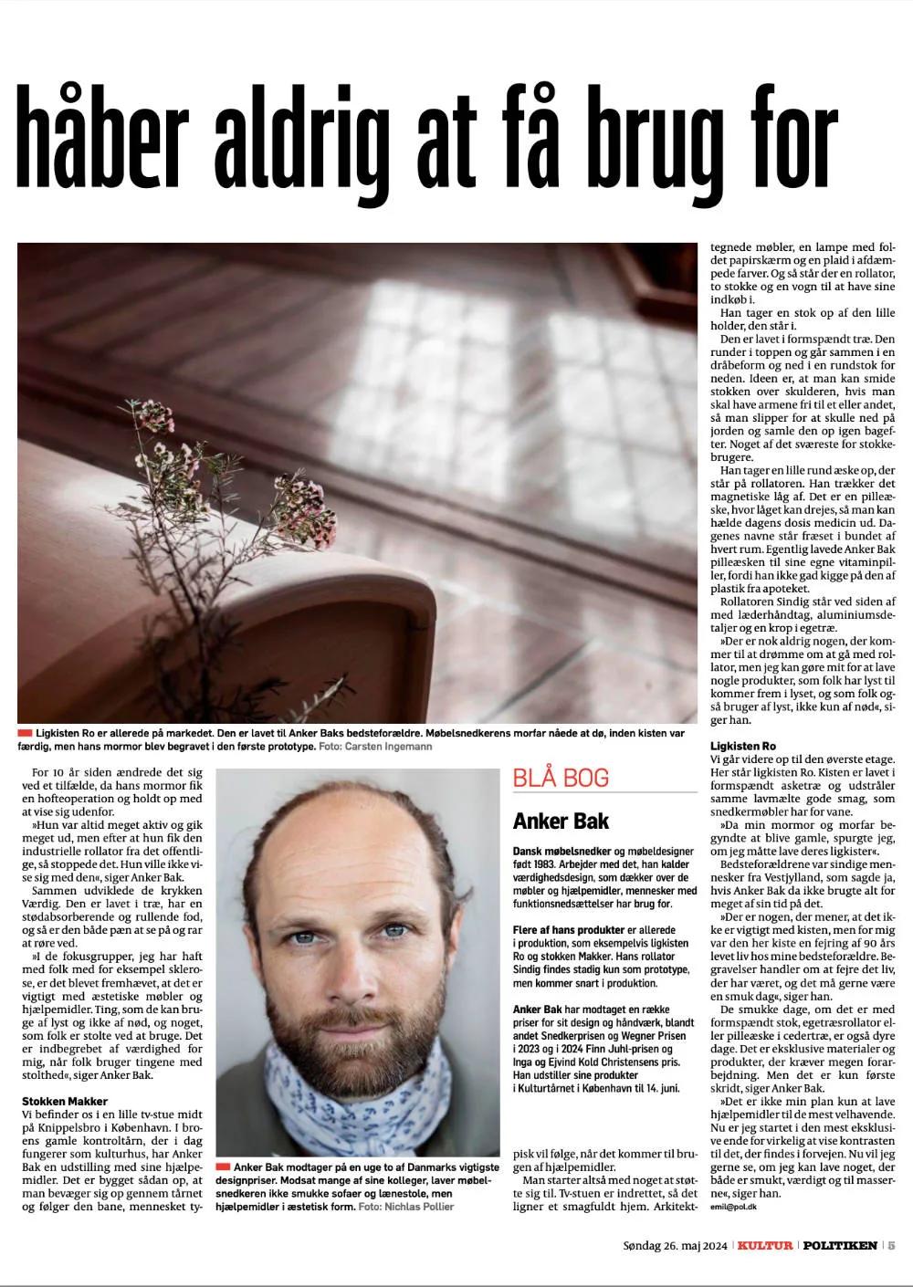 Page from the newspaper Politiken