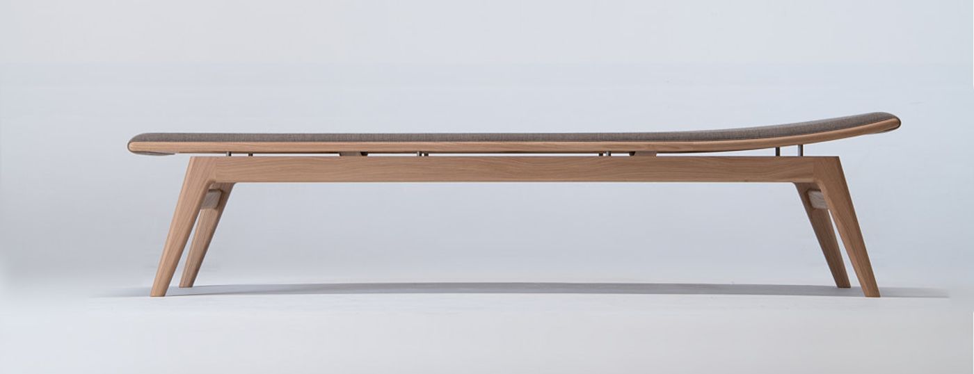 GAZE daybed Chair designed by Anker Bak and produced by Takumi Kohgei.