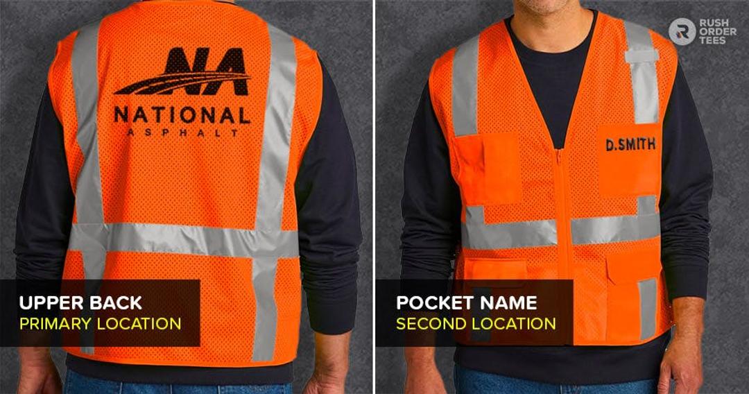 6 Logo Placement Options for Safety Vests