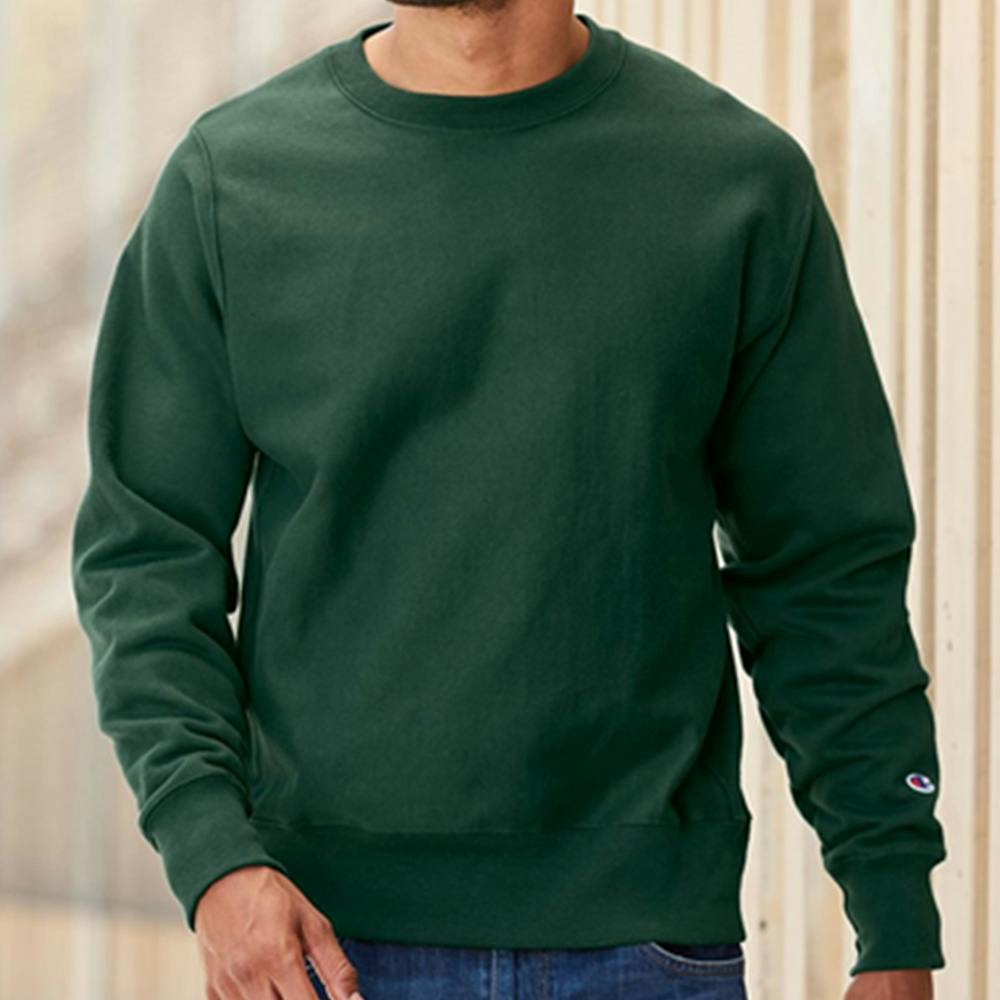 Champion reverse weave logo crew neck sweatshirt best sale