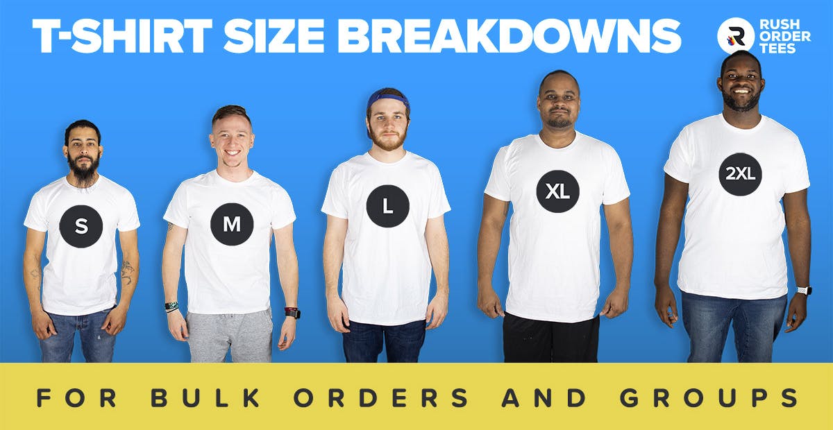 How To Order The Right T-Shirt Sizes For Groups