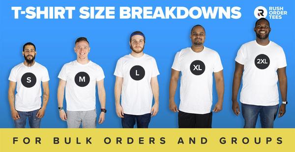 How To Order The Right T-Shirt Sizes For Groups