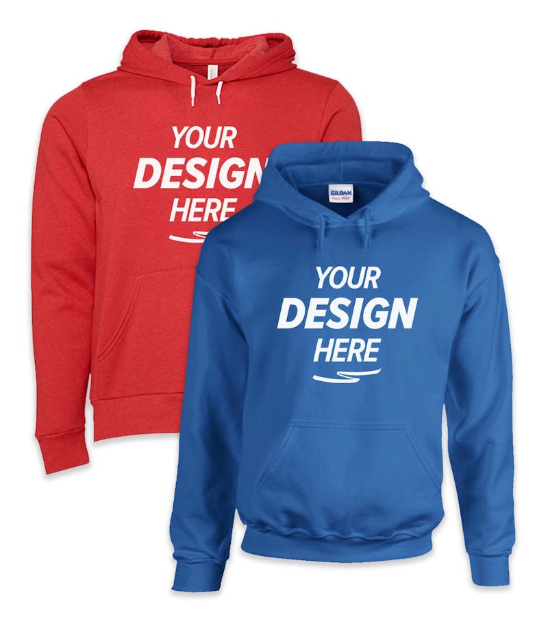 Put your own design on a hoodie sale