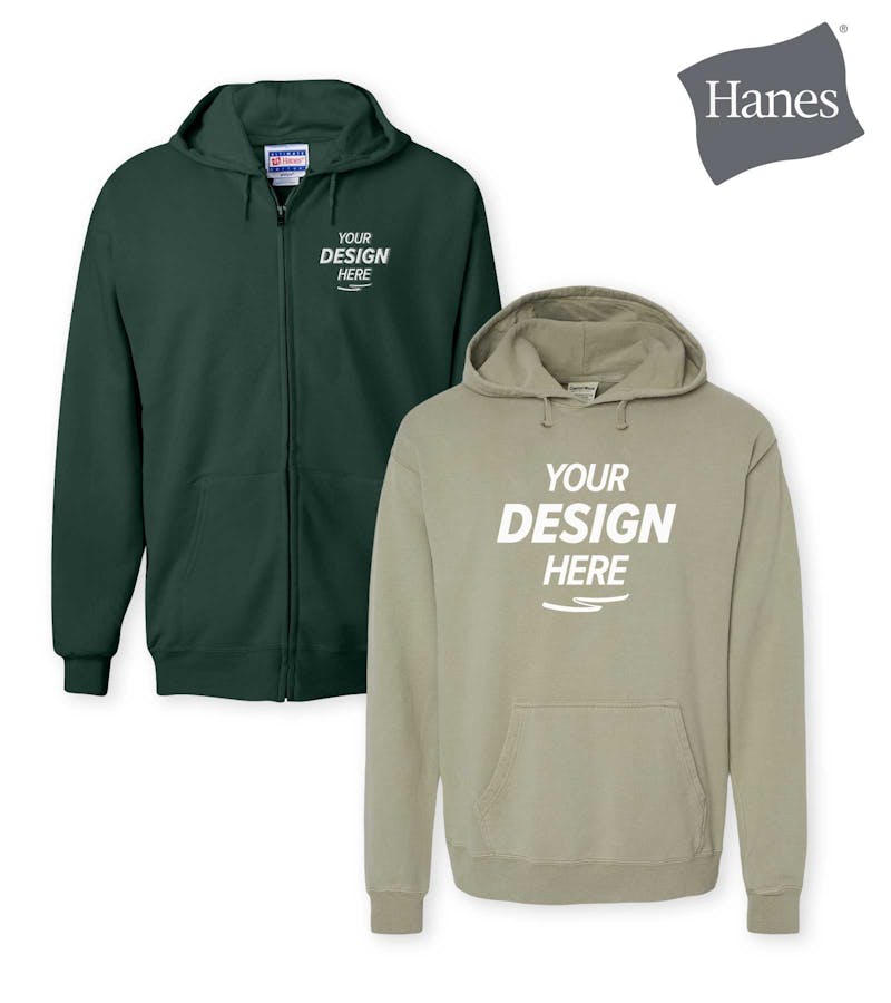 Hanes custom hoodies on sale