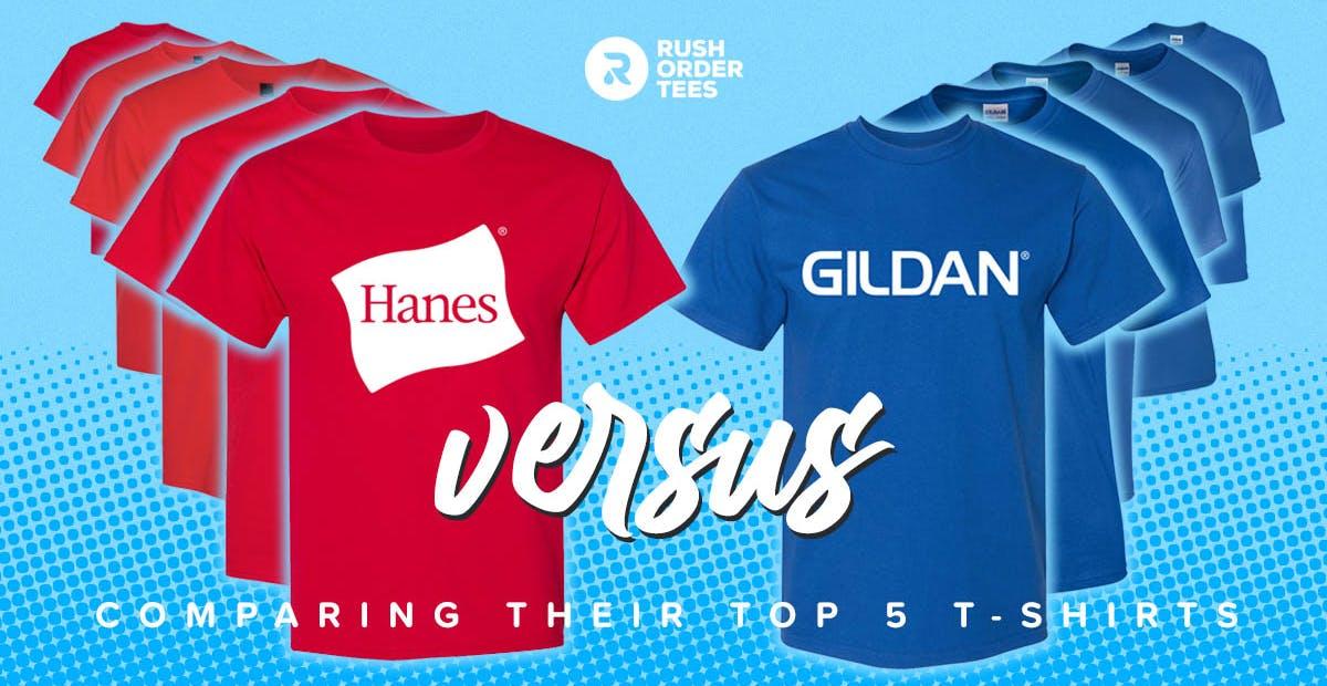 Preview image for Hanes vs Gildan: Comparing Their Top T-Shirts