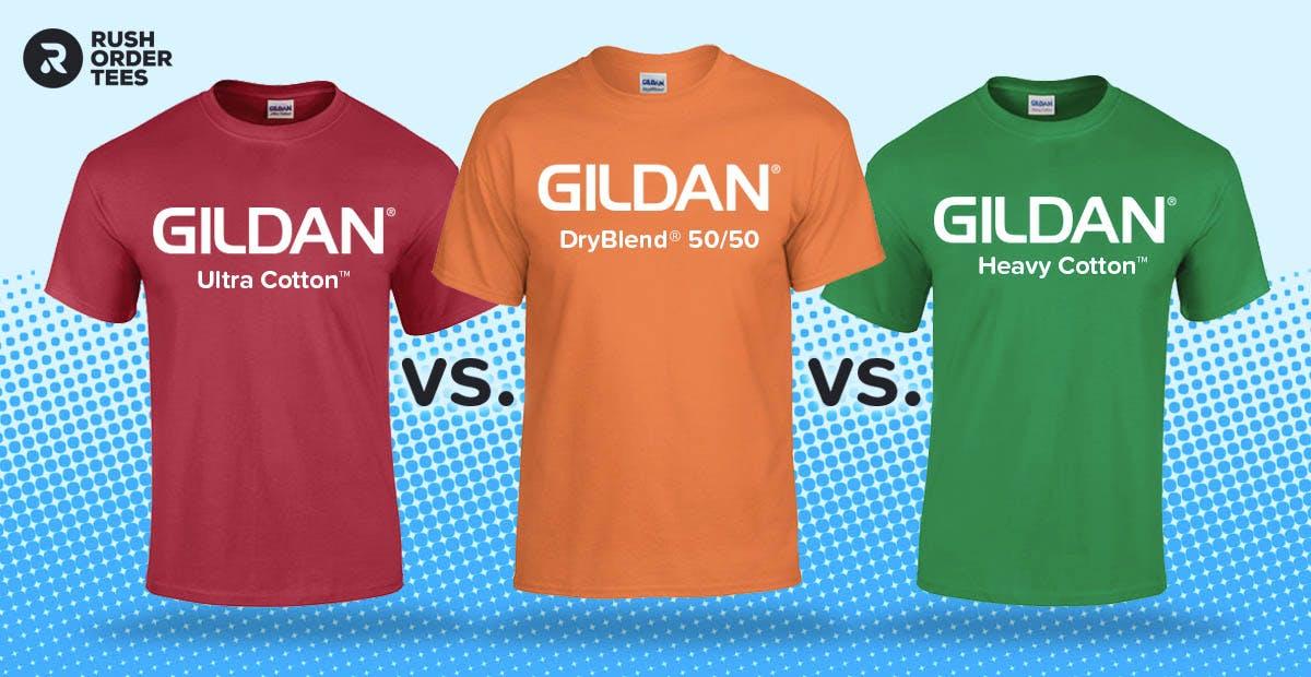 Preview image for Comparing The Top 3 Gildan T-Shirts: Ultra Cotton vs. DryBlend 50/50 vs. Heavy Cotton