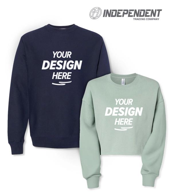 Independent Trading Co Crewneck Sweatshirts