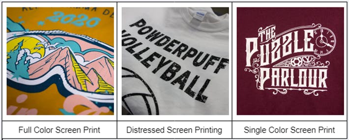 Dtg screen printing online