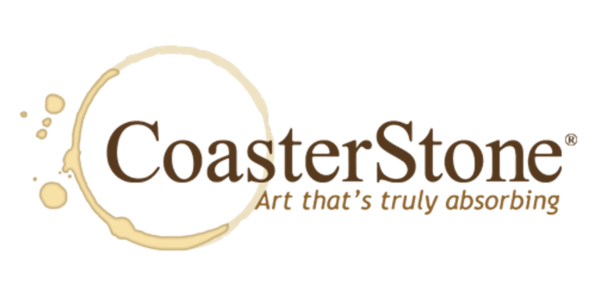 Custom CoasterStone Absorbent Stone Car Coaster - Two pack in poly bag ...