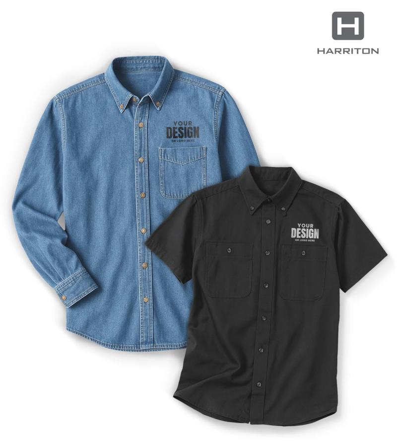 Harriton Button Up Shirts