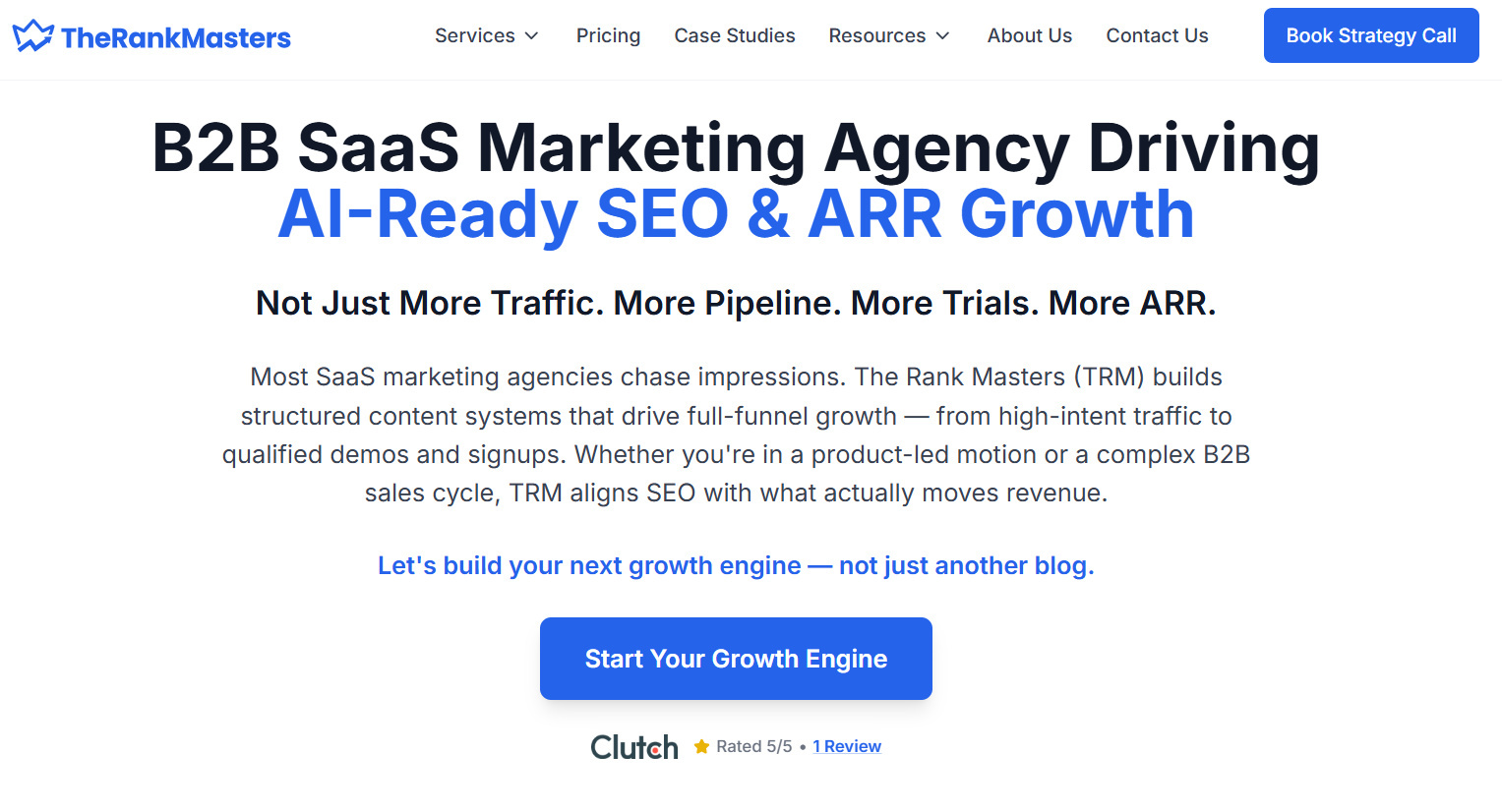 The Rank Masters (TRM) - B2B SaaS SEO that Turns Rankings into Revenue