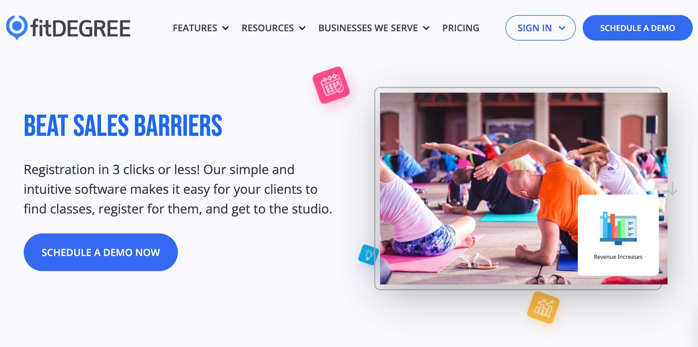 fitDEGREE — Studio Scheduling, Payments & Community in One project image 1