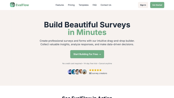 EvalFlow - Drag-and-Drop Surveys with Real-Time Insights