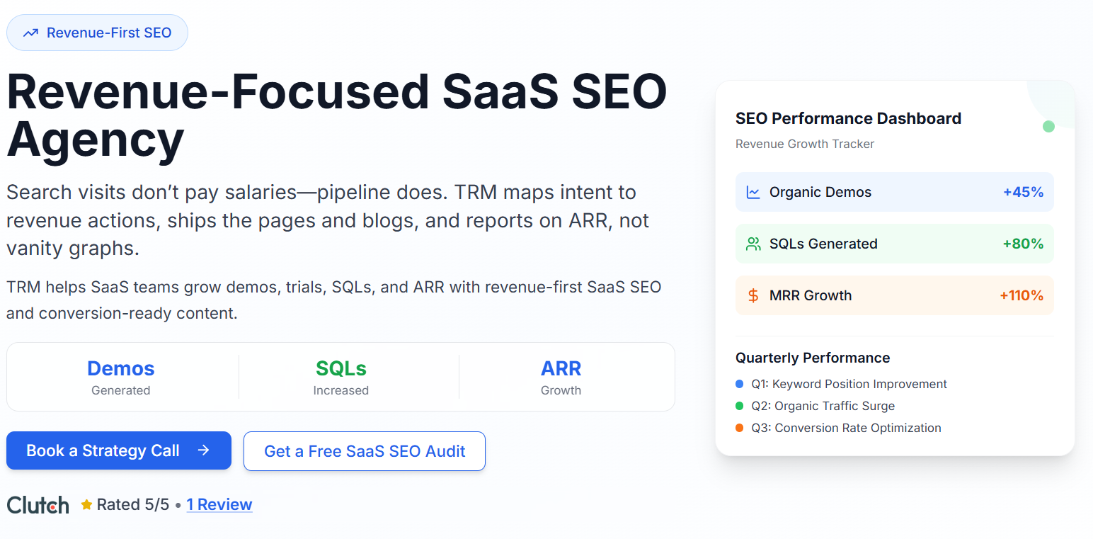 The Rank Masters (TRM) - B2B SaaS SEO that Turns Rankings into Revenue project image 1