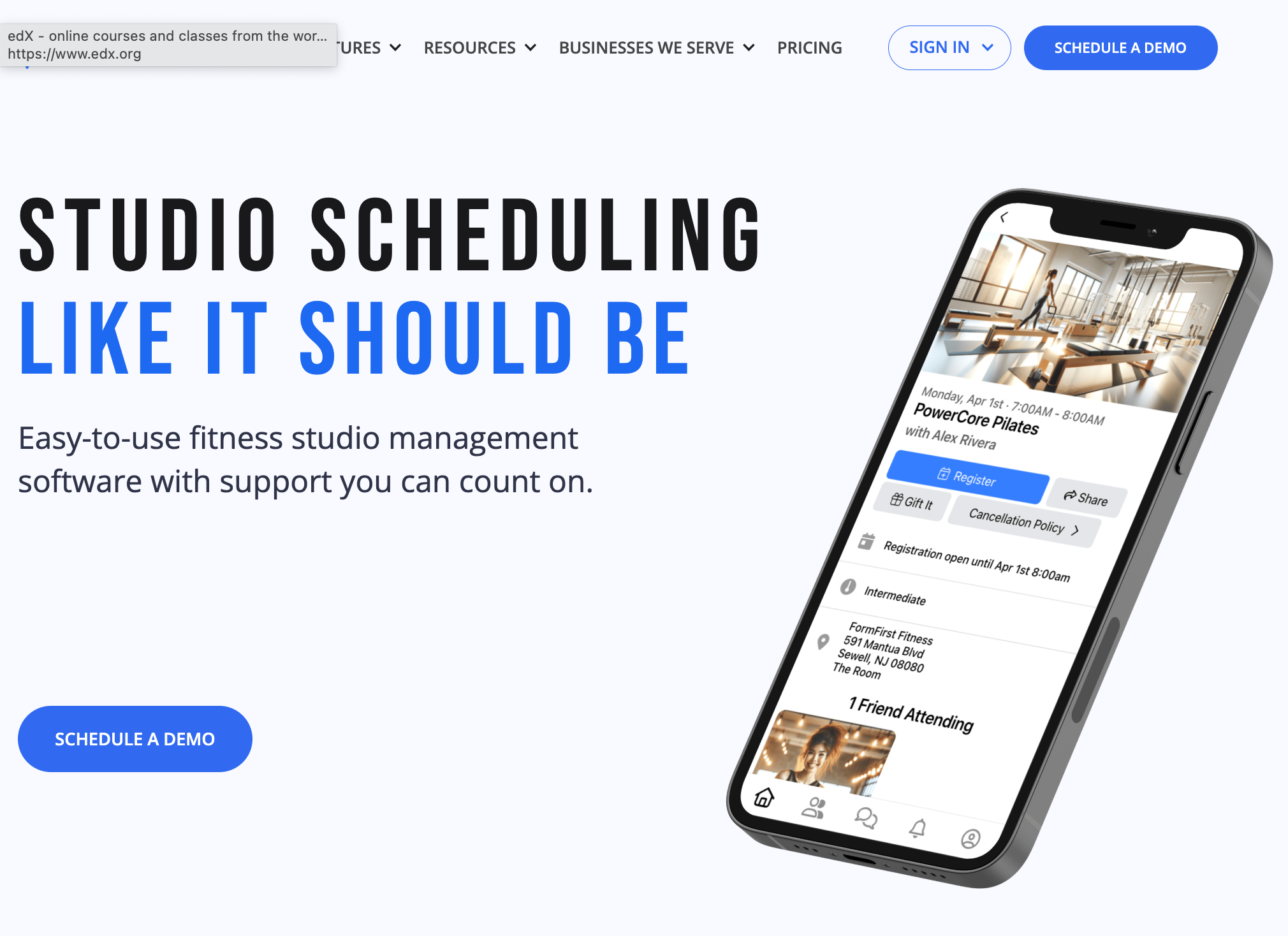 fitDEGREE — Studio Scheduling, Payments & Community in One