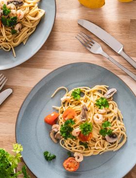 Spaghetti med rejer og cherrytomater | Kategori