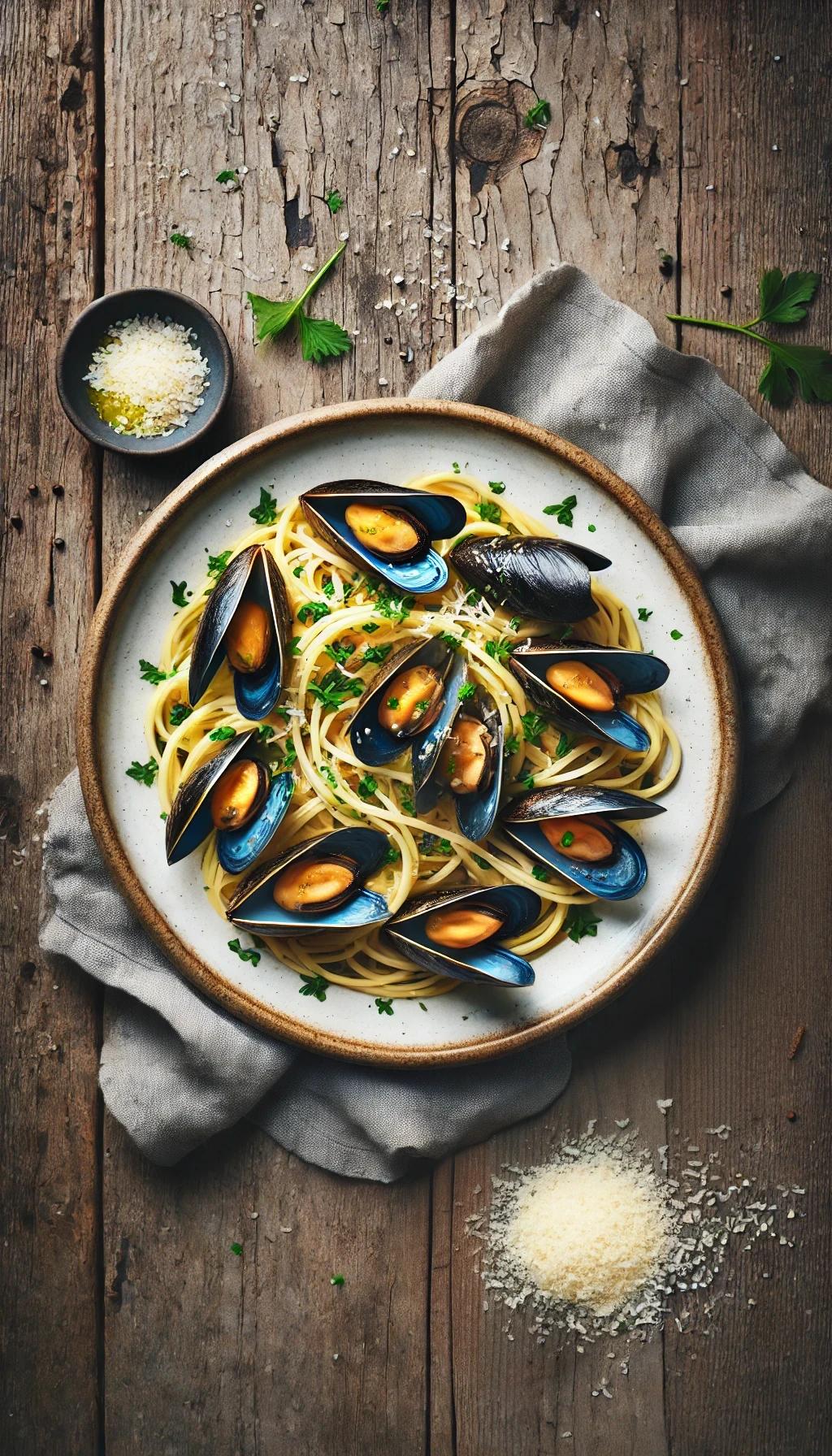 Pasta med blåmuslinger | Kategori