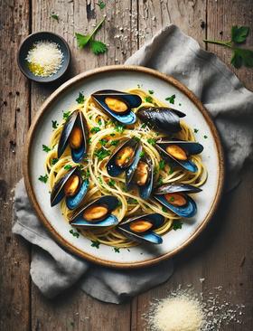 Pasta med blåmuslinger | Kategori