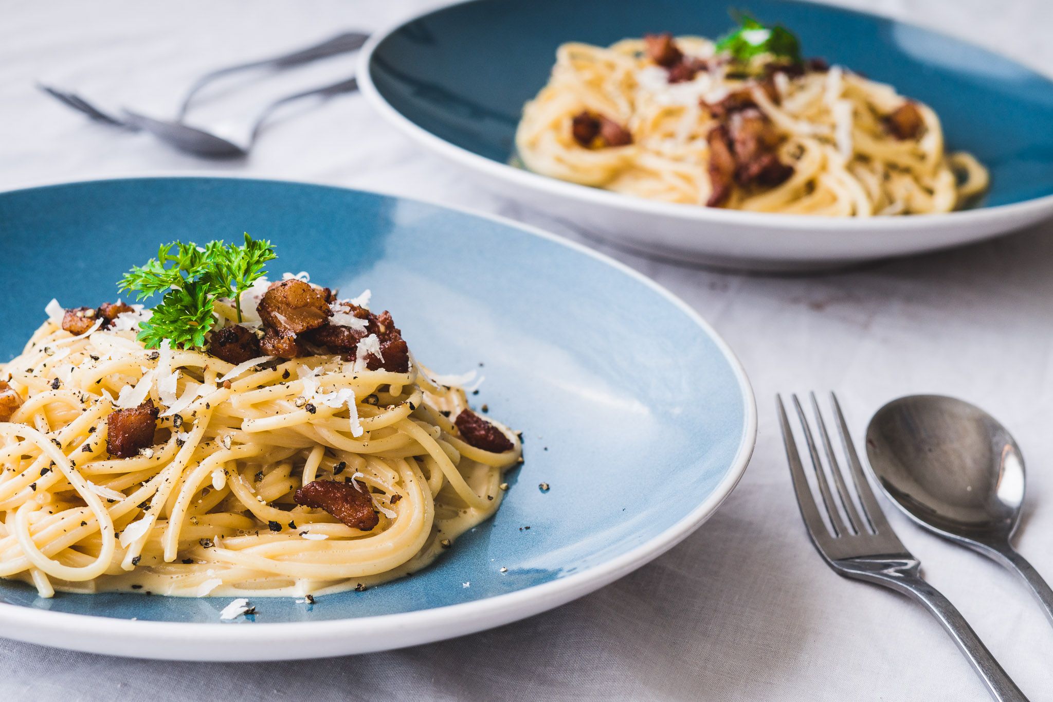 Klassisk spaghetti carbonara Gastrologik