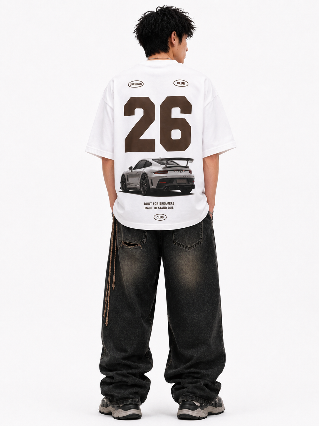 Club 26 Premium White Oversized T-Shirt alternate view