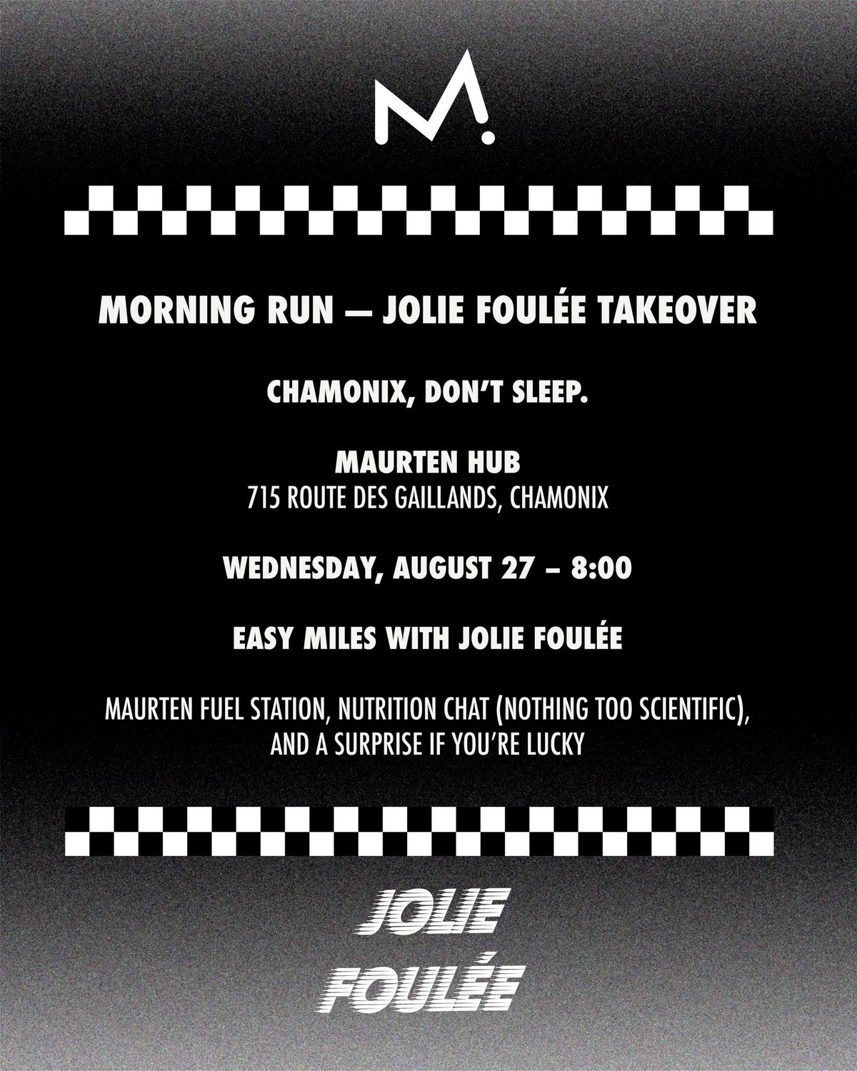 JOLIE FOULEE UTMB CHAMONIX 2025