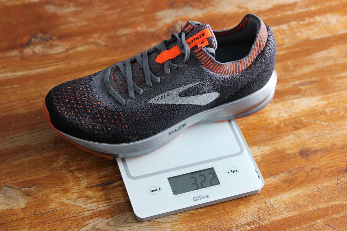 BROOKS LEVITATE 2 RUNNING DNA AMP KNIT POIDS WEIGHT