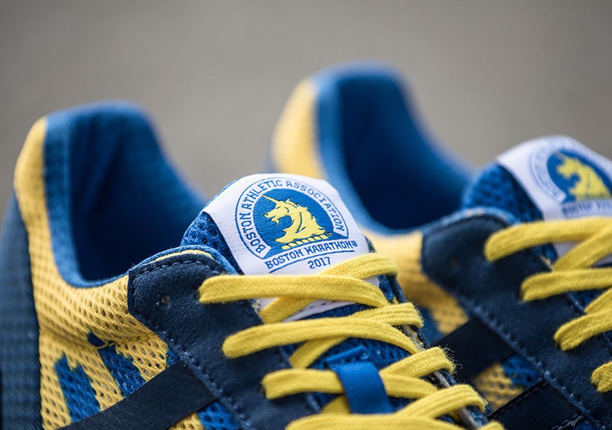 adidas adizero adios boost 3 boston marathon 2017 Adidas Adios Boston 2017   B.A.A.’s  blue and yellow.