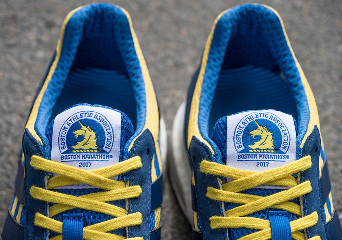 adidas adizero adios boost 3 boston marathon 2017 Adidas Adios Boston 2017   B.A.A.’s  blue and yellow.