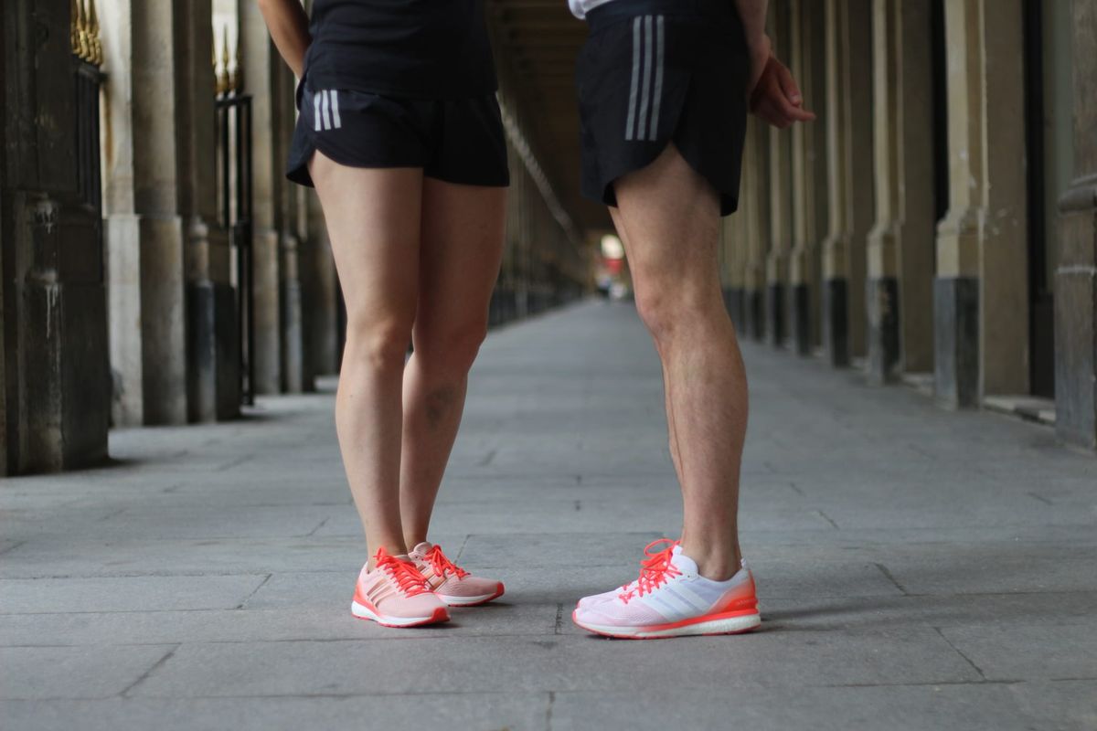 adidas running adizero boston boost Couleur White/ White/Solar Red (AQ5990)  Couleur Vapour Pink/Vapour Pink/Solar Red (AQ5993)