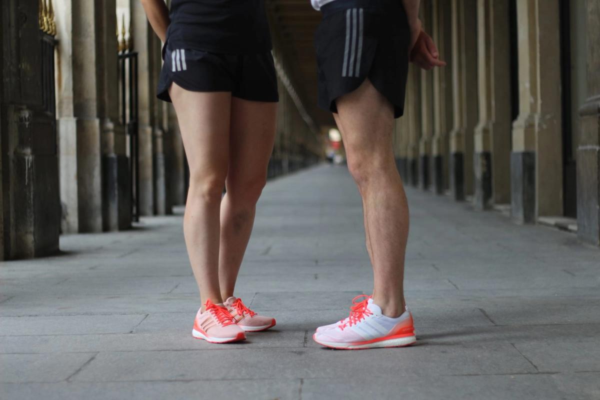 adidas running adizero boston boost Couleur White/ White/Solar Red (AQ5990) Couleur Vapour Pink/Vapour Pink/Solar Red (AQ5993)
