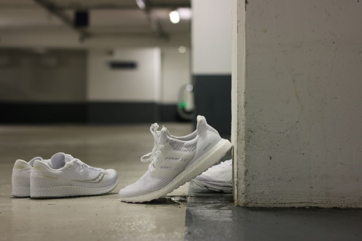 asics running gel kayano 23 ultra boost 3.0 saucony freedom iso triple white