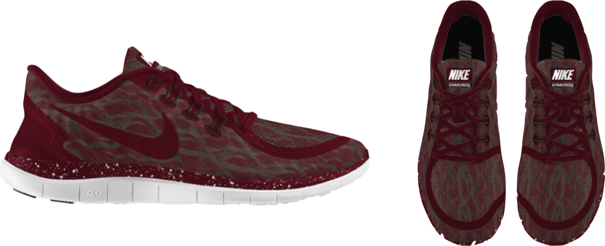NIKE FREE RUNNING iD GYAKUSOU camo_red