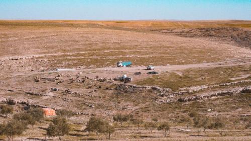 ‘Temporal‘. A temporal occupation of Land by nomads from al-Azazmeh tribe in al-Lajjun, where they usually settle seeking water and warmth during the winter. Te...